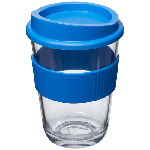 Gobelet plastique transparent publicitaire 300ml Americano® Bleu minéral